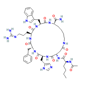 Melanotan II 2D molecular structure for compound 92432